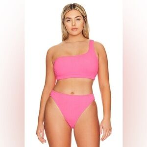 Good American Always Fits Hot Shoulder Top & Cheeky Bottom Size 00/0 (XXS/XS)